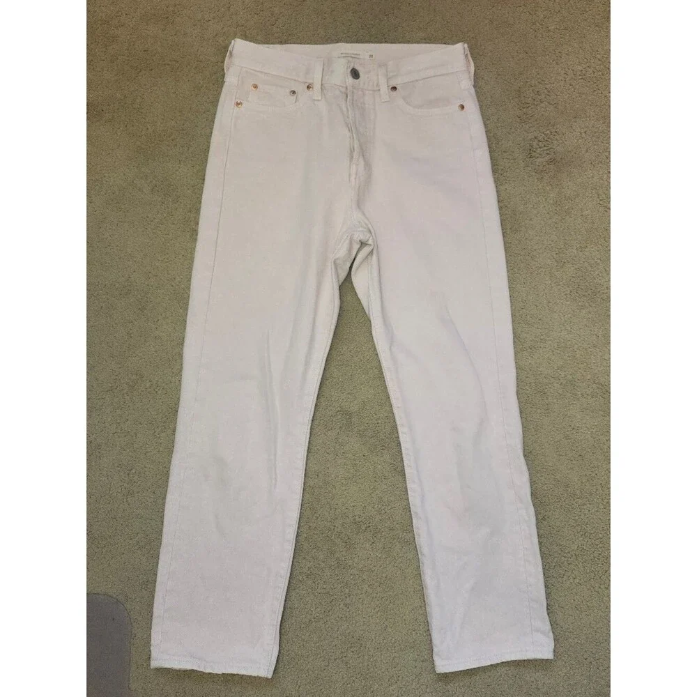 Levi's Pale Pink High Rise Wedgie Straight 100% Cotton Jeans, 28